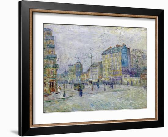 Boulevard De Clichy - Peinture De Vincent Van Gogh (1853-1890) - Oil on Canvas 1887 - Van Gogh Muse-Vincent van Gogh-Framed Giclee Print