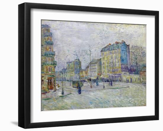 Boulevard De Clichy - Peinture De Vincent Van Gogh (1853-1890) - Oil on Canvas 1887 - Van Gogh Muse-Vincent van Gogh-Framed Giclee Print