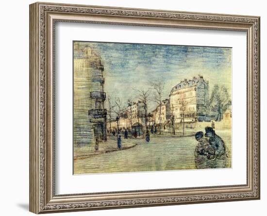 Boulevard de Clichy-Vincent van Gogh-Framed Giclee Print