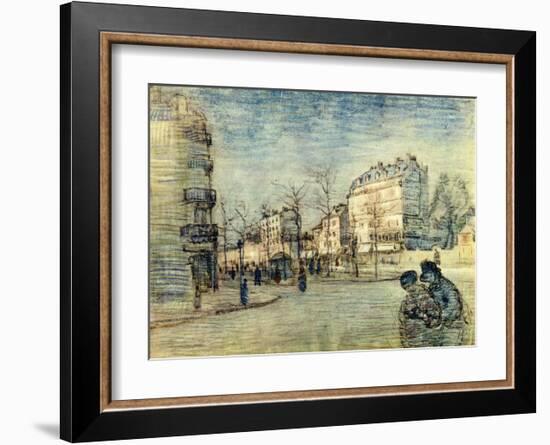 Boulevard de Clichy-Vincent van Gogh-Framed Giclee Print