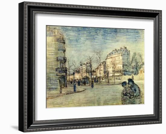 Boulevard de Clichy-Vincent van Gogh-Framed Giclee Print