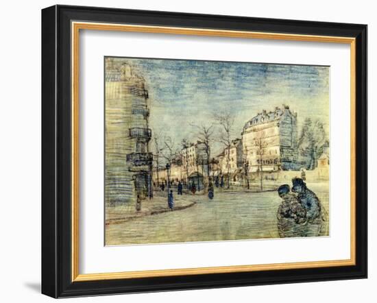 Boulevard de Clichy-Vincent van Gogh-Framed Giclee Print