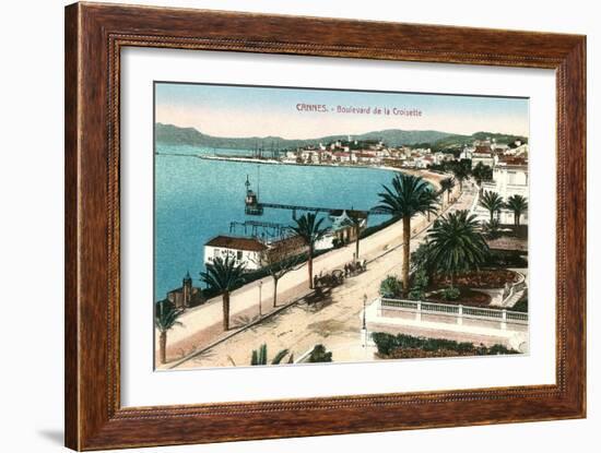 Boulevard De La Croisette, Cannes-null-Framed Art Print