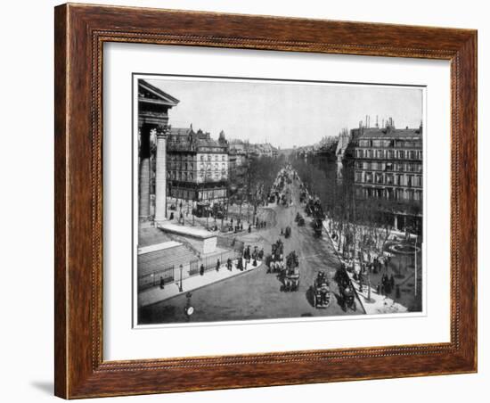 Boulevard De La Madeleine, Paris, Late 19th Century-John L Stoddard-Framed Giclee Print