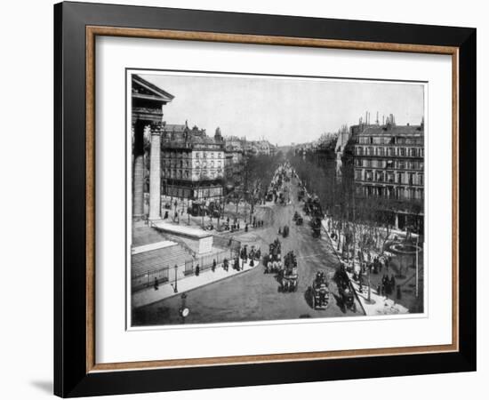 Boulevard De La Madeleine, Paris, Late 19th Century-John L Stoddard-Framed Giclee Print