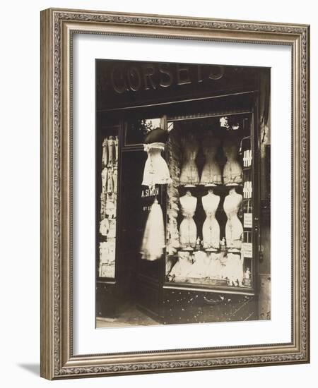 Boulevard De Strasbourg (Corsets), 1912-Eugene Atget-Framed Photographic Print