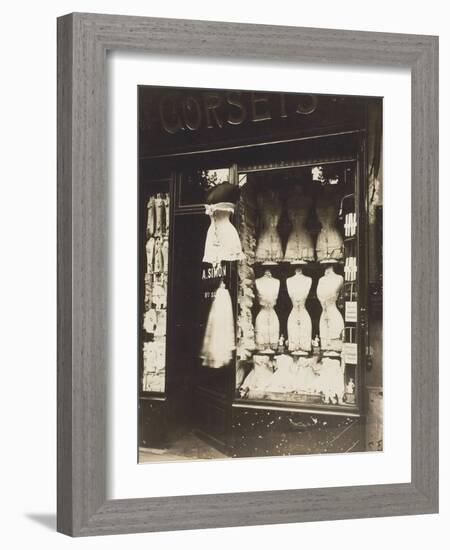 Boulevard De Strasbourg (Corsets), 1912-Eugene Atget-Framed Photographic Print