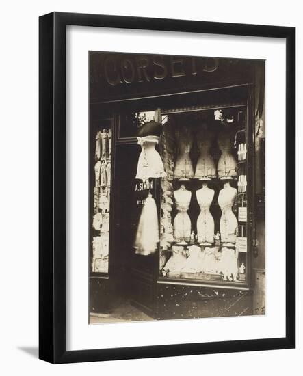Boulevard De Strasbourg (Corsets), 1912-Eugene Atget-Framed Photographic Print