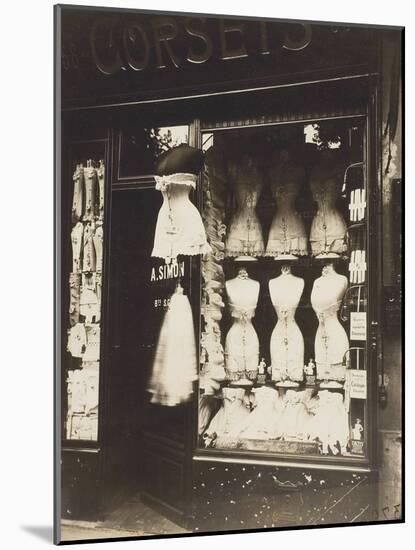 Boulevard De Strasbourg (Corsets), 1912-Eugene Atget-Mounted Photographic Print