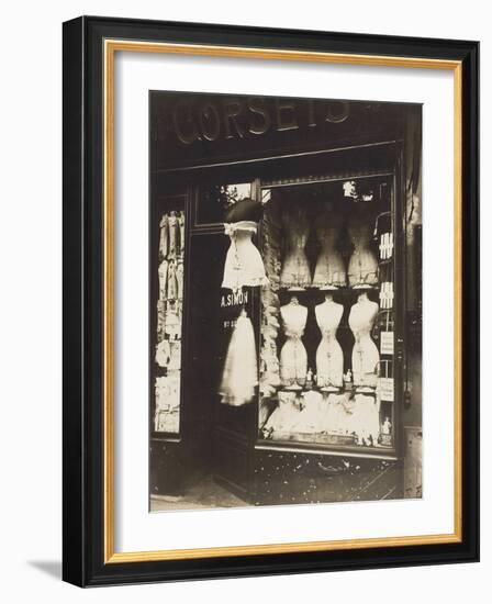 Boulevard De Strasbourg (Corsets), 1912-Eugene Atget-Framed Photographic Print