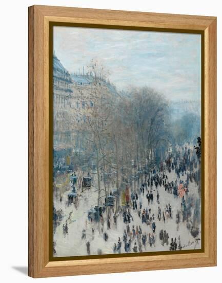 Boulevard Des Capucines, 1873-4-Claude Monet-Framed Premier Image Canvas