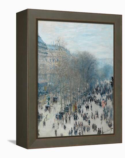Boulevard Des Capucines, 1873-4-Claude Monet-Framed Premier Image Canvas