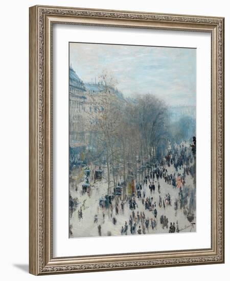 Boulevard Des Capucines, 1873-4-Claude Monet-Framed Giclee Print