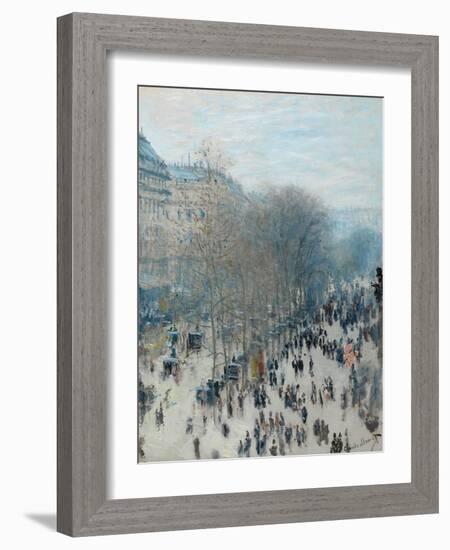 Boulevard Des Capucines, 1873-4-Claude Monet-Framed Giclee Print