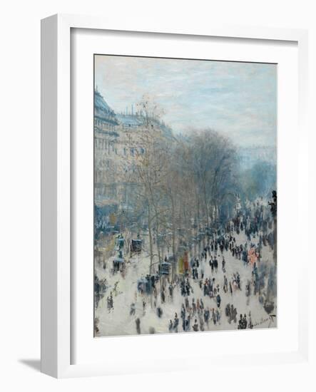 Boulevard Des Capucines, 1873-4-Claude Monet-Framed Giclee Print