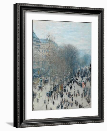 Boulevard Des Capucines, 1873-4-Claude Monet-Framed Giclee Print