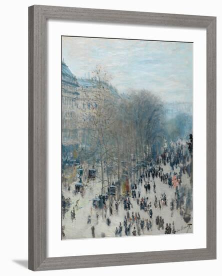 Boulevard Des Capucines, 1873-4-Claude Monet-Framed Giclee Print