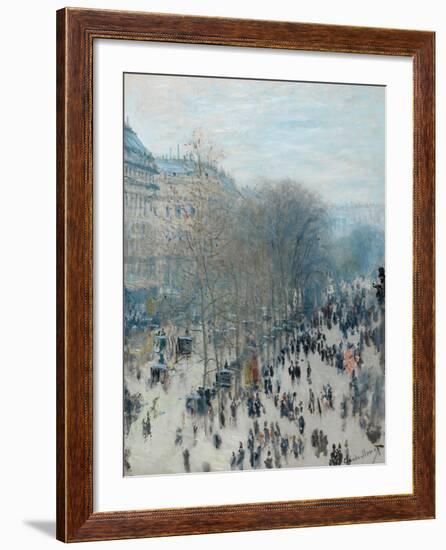 Boulevard Des Capucines, 1873-4-Claude Monet-Framed Giclee Print