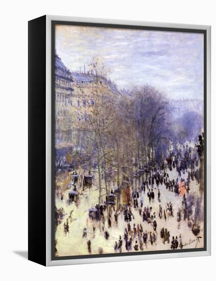 Boulevard Des Capucines, 1873-Claude Monet-Framed Premier Image Canvas