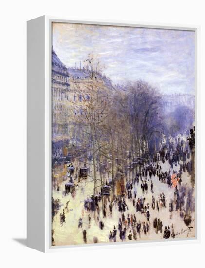 Boulevard Des Capucines, 1873-Claude Monet-Framed Premier Image Canvas