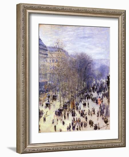 Boulevard Des Capucines, 1873-Claude Monet-Framed Giclee Print