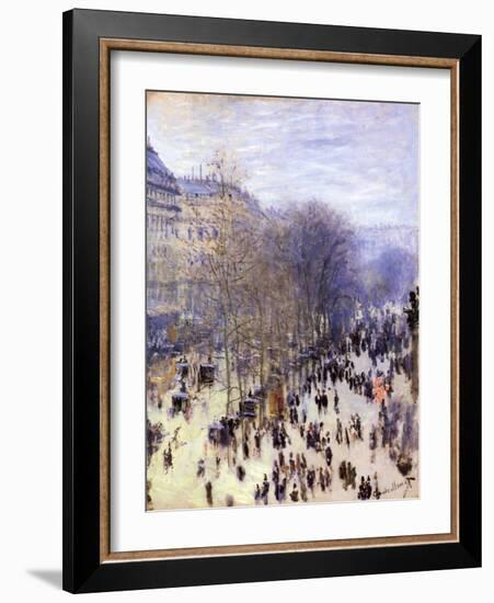 Boulevard Des Capucines, 1873-Claude Monet-Framed Giclee Print