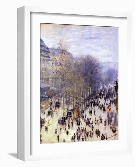 Boulevard Des Capucines, 1873-Claude Monet-Framed Giclee Print