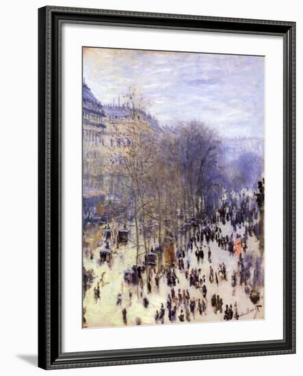 Boulevard Des Capucines, 1873-Claude Monet-Framed Giclee Print