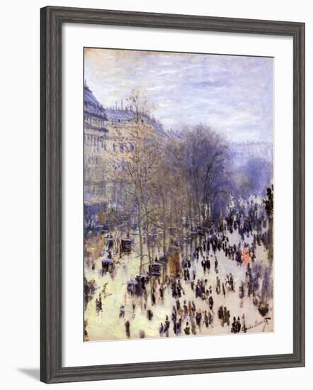 Boulevard Des Capucines, 1873-Claude Monet-Framed Giclee Print