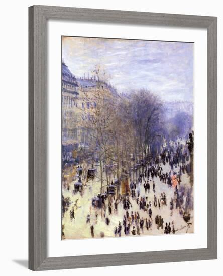 Boulevard Des Capucines, 1873-Claude Monet-Framed Giclee Print