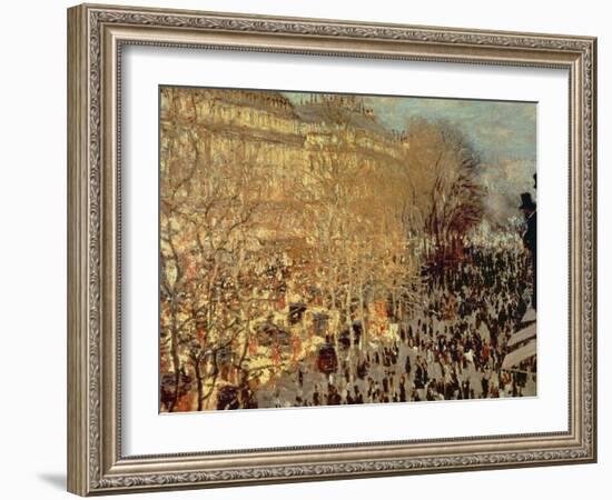 Boulevard Des Capucines, 1873-Claude Monet-Framed Giclee Print