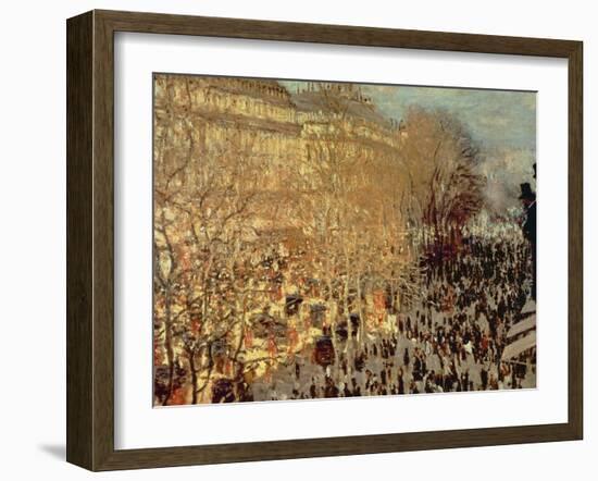 Boulevard Des Capucines, 1873-Claude Monet-Framed Giclee Print