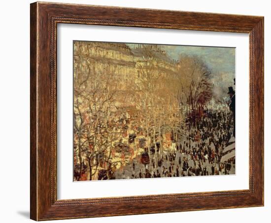 Boulevard Des Capucines, 1873-Claude Monet-Framed Giclee Print