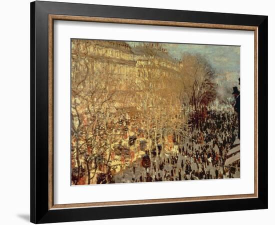 Boulevard Des Capucines, 1873-Claude Monet-Framed Giclee Print