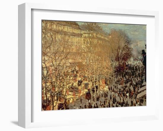 Boulevard Des Capucines, 1873-Claude Monet-Framed Giclee Print