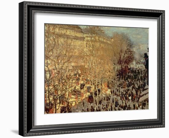 Boulevard Des Capucines, 1873-Claude Monet-Framed Giclee Print