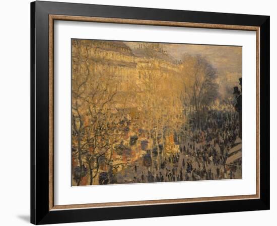 Boulevard Des Capucines, 1873-Claude Monet-Framed Giclee Print