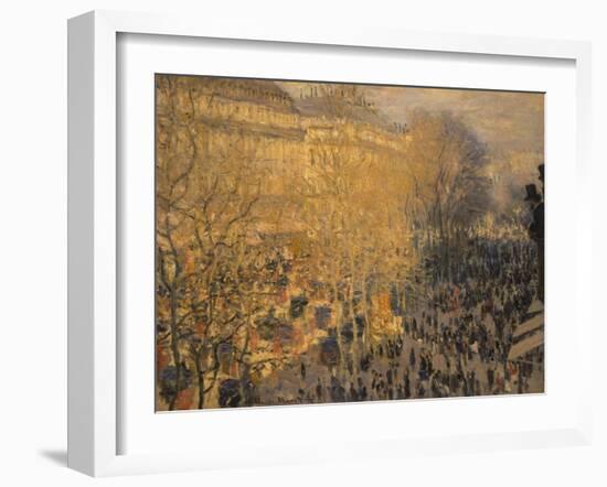 Boulevard Des Capucines, 1873-Claude Monet-Framed Giclee Print