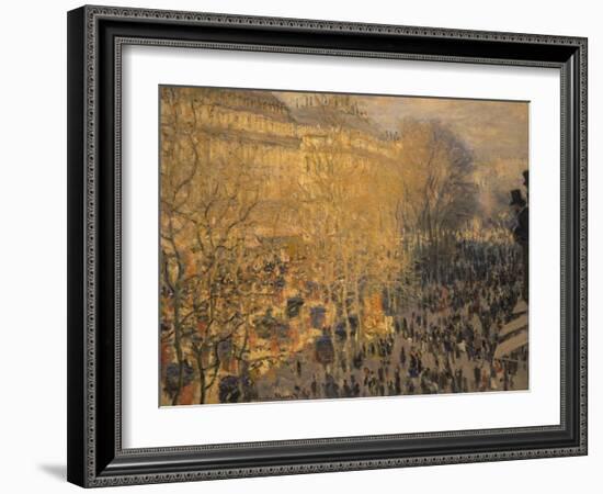 Boulevard Des Capucines, 1873-Claude Monet-Framed Giclee Print