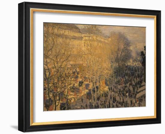 Boulevard Des Capucines, 1873-Claude Monet-Framed Giclee Print