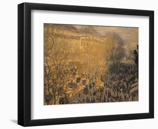 Boulevard Des Capucines, 1873-Claude Monet-Framed Giclee Print