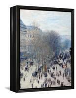 Boulevard Des Capucines-Claude Monet-Framed Premier Image Canvas