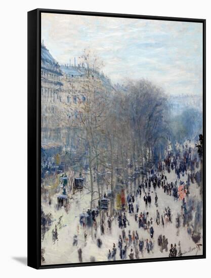 Boulevard Des Capucines-Claude Monet-Framed Premier Image Canvas