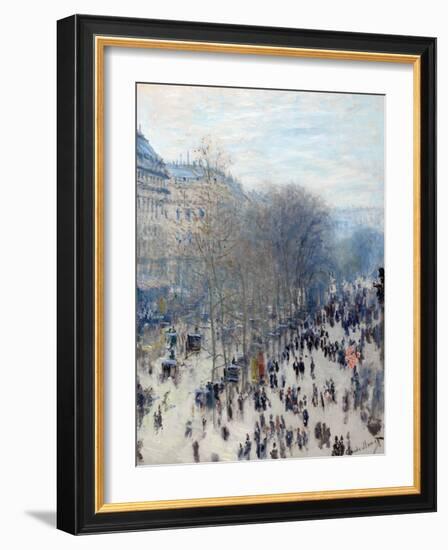 Boulevard Des Capucines-Claude Monet-Framed Premium Giclee Print