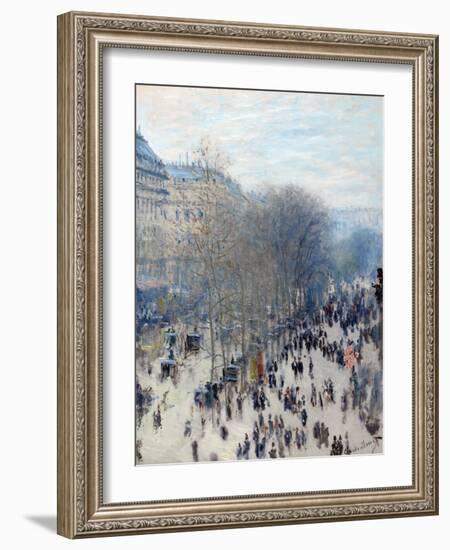 Boulevard Des Capucines-Claude Monet-Framed Giclee Print