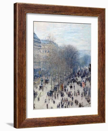 Boulevard Des Capucines-Claude Monet-Framed Giclee Print