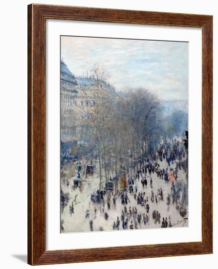 Boulevard Des Capucines-Claude Monet-Framed Giclee Print