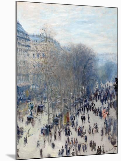 Boulevard Des Capucines-Claude Monet-Mounted Giclee Print