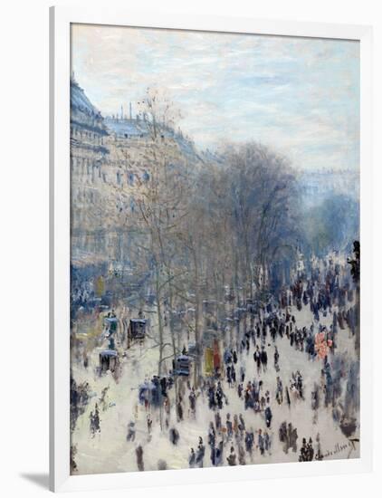 Boulevard Des Capucines-Claude Monet-Framed Giclee Print