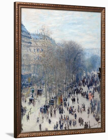 Boulevard Des Capucines-Claude Monet-Framed Giclee Print